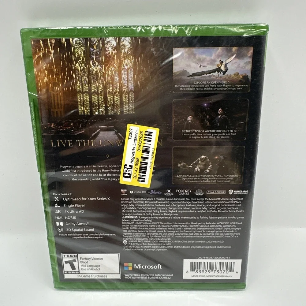 Hogwarts Legacy Xbox Series X Game Brand New Sealed‎ Fast Shipping